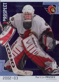 2002-03 Be a Player Between the Pipes #82 Martin Prusek Front
