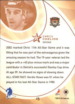 2002-03 Be a Player All-Star Edition #15 Chris Chelios Back