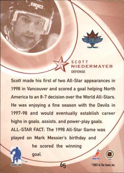 2002-03 Be a Player All-Star Edition #65 Scott Niedermayer Back