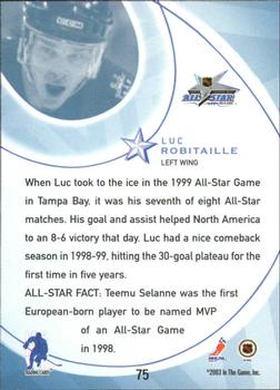 2002-03 Be a Player All-Star Edition #75 Luc Robitaille Back