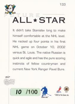 2002-03 Be a Player All-Star Edition #133 Stanislav Chistov Back