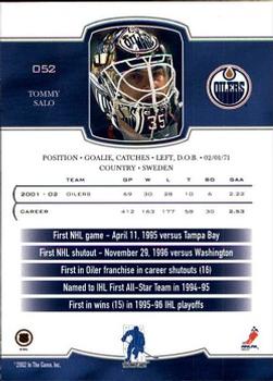 2002-03 Be a Player First Edition #052 Tommy Salo Back