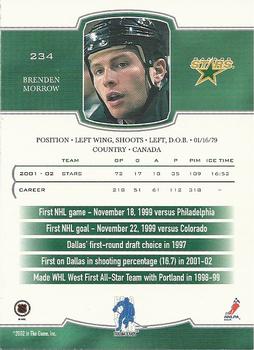2002-03 Be a Player First Edition #234 Brenden Morrow Back