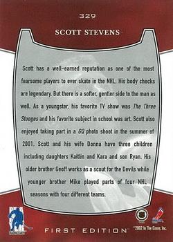 2002-03 Be a Player First Edition #329 Scott Stevens Back