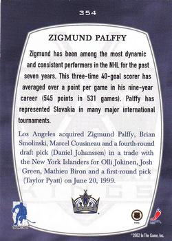 2002-03 Be a Player First Edition #354 Zigmund Palffy Back