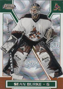 2002-03 Pacific Exclusive #133 Sean Burke Front