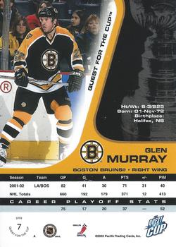 2002-03 Pacific Quest for the Cup #7 Glen Murray Back
