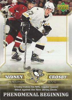 2005-06 Upper Deck Phenomenal Beginning Sidney Crosby #2 Sidney Crosby Front