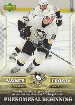 2005-06 Upper Deck Phenomenal Beginning Sidney Crosby #7 Sidney Crosby Front