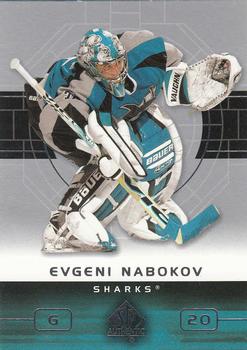 2002-03 SP Authentic #74 Evgeni Nabokov Front