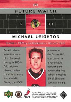 2002-03 SP Authentic #171 Michael Leighton Back