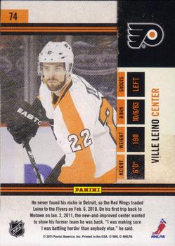 2010-11 Playoff Contenders #74 Ville Leino Back