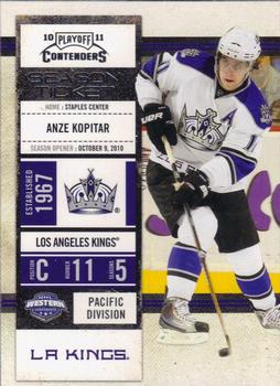 2010-11 Playoff Contenders #88 Anze Kopitar Front