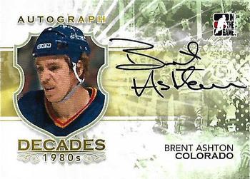 2010-11 In The Game Decades 1980s #A-BA Brent Ashton Front