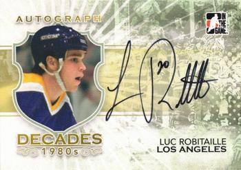 2010-11 In The Game Decades 1980s #A-LRO Luc Robitaille Front