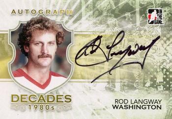 2010-11 In The Game Decades 1980s #A-RL Rod Langway Front