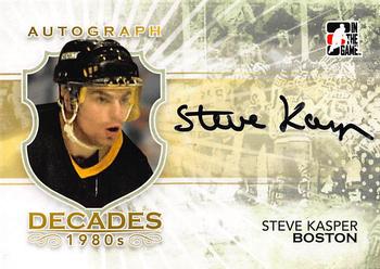 2010-11 In The Game Decades 1980s #A-SK Steve Kasper Front