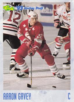 1993 Classic '93 Hockey Draft #21 Aaron Gavey Front