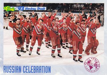 1993 Classic '93 Hockey Draft #86 Russian Celebration Front