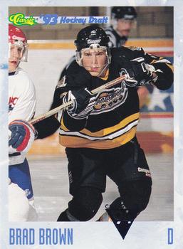 1993 Classic '93 Hockey Draft #100 Brad Brown Front