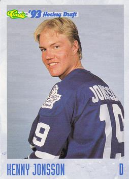 1993 Classic '93 Hockey Draft #135 Kenny Jonsson Front