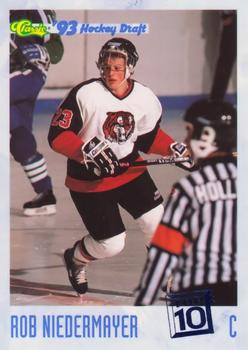 1993 Classic '93 Hockey Draft #5 Rob Niedermayer Front