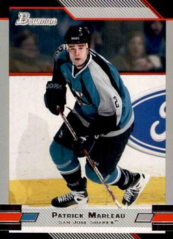 2003-04 Bowman Draft Picks and Prospects #8 Patrick Marleau Front