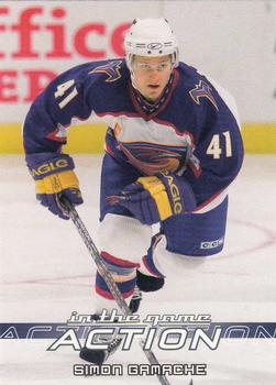 2003-04 In The Game Action #88 Simon Gamache Front