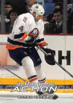 2003-04 In The Game Action #394 Roman Hamrlik Front