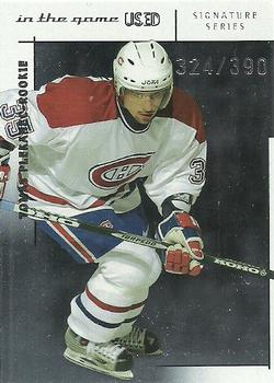 2003-04 In The Game Used Signature Series #183 Tomas Plekanec Front