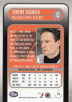 2003-04 Pacific Calder #75 Jeremy Roenick Back