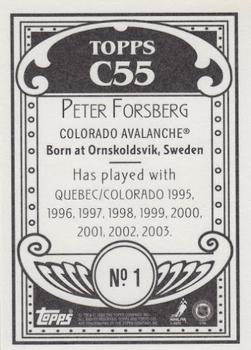 2003-04 Topps C55 #1 Peter Forsberg Back