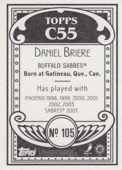 2003-04 Topps C55 #105 Daniel Briere Back