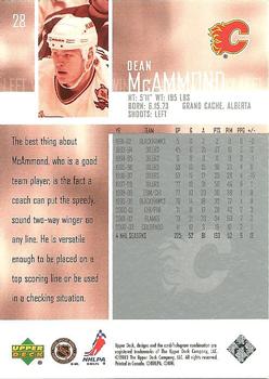 2003-04 Upper Deck #28 Dean McAmmond Back