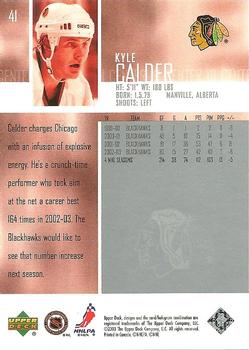 2003-04 Upper Deck #41 Kyle Calder Back