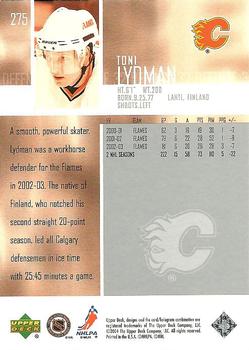 2003-04 Upper Deck #275 Toni Lydman Back