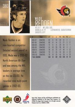 2003-04 Upper Deck #380 Wade Redden Back