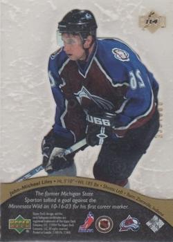 2003-04 Upper Deck Ice #114 John-Michael Liles Back