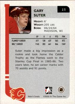 2004-05 In The Game Franchises Canadian #15 Gary Suter Back