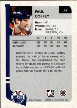2004-05 In The Game Franchises Canadian #24 Paul Coffey Back