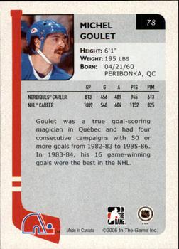 2004-05 In The Game Franchises Canadian #78 Michel Goulet Back