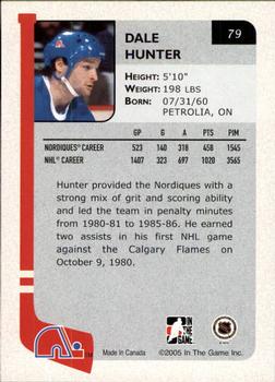 2004-05 In The Game Franchises Canadian #79 Dale Hunter Back