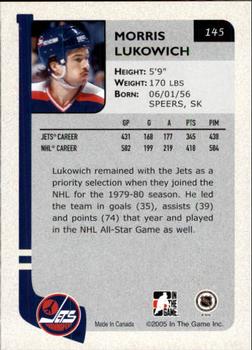 2004-05 In The Game Franchises Canadian #145 Morris Lukowich Back