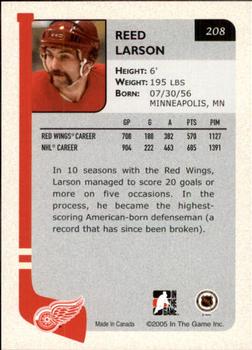 2004-05 In The Game Franchises US West #208 Reed Larson Back