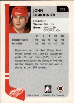 2004-05 In The Game Franchises US West #221 John Ogrodnick Back