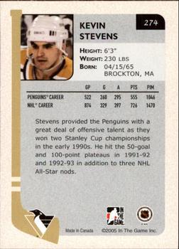 2004-05 In The Game Franchises US West #274 Kevin Stevens Back
