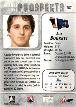 2004-05 In The Game Heroes and Prospects #207 Alex Bourret Back