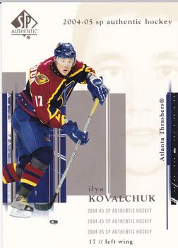 2004-05 SP Authentic #5 Ilya Kovalchuk Front