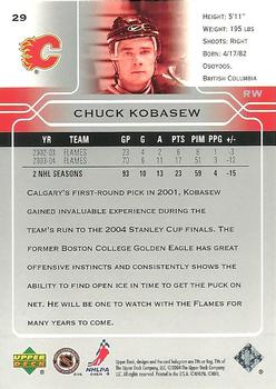 2004-05 Upper Deck #29 Chuck Kobasew Back
