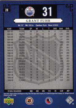 2004-05 Upper Deck Legends Classics #28 Grant Fuhr Back